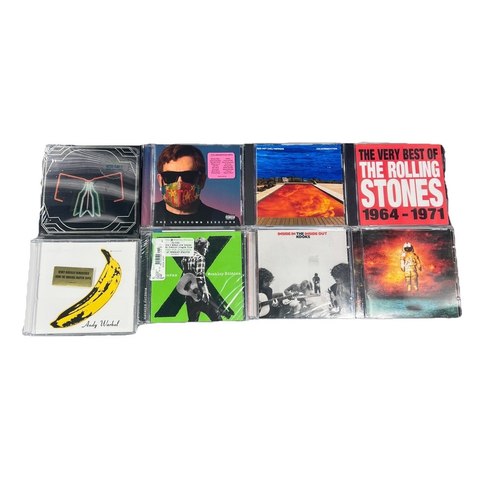 Pop Rock Indie CD Lot of 8 Arcade Fire Kooks Rolling Stones Elton John BRAND NEW